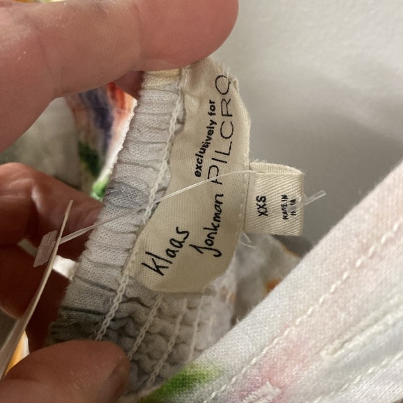 NWT PILCRO KLAAS JONKMAN COLLAB FOR ANTHRO SLEEVELESS SQUARE NECK LINEN MIDI - Picture 14 of 14